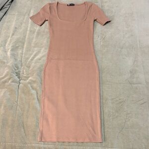 Zara Tan Midi Dress
